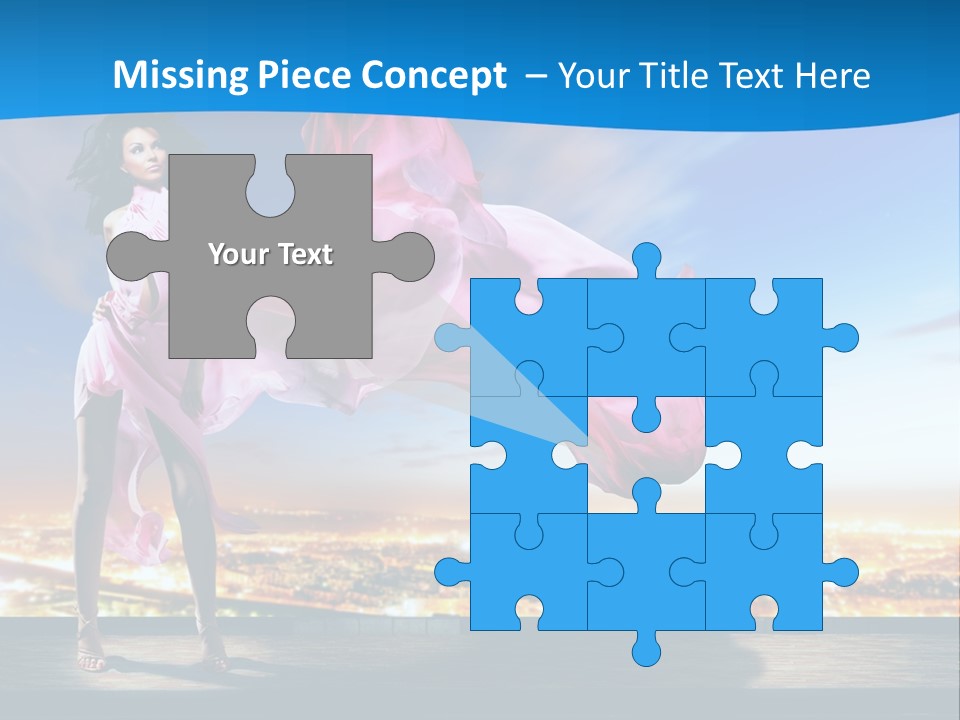 Single Young Complexion PowerPoint Template