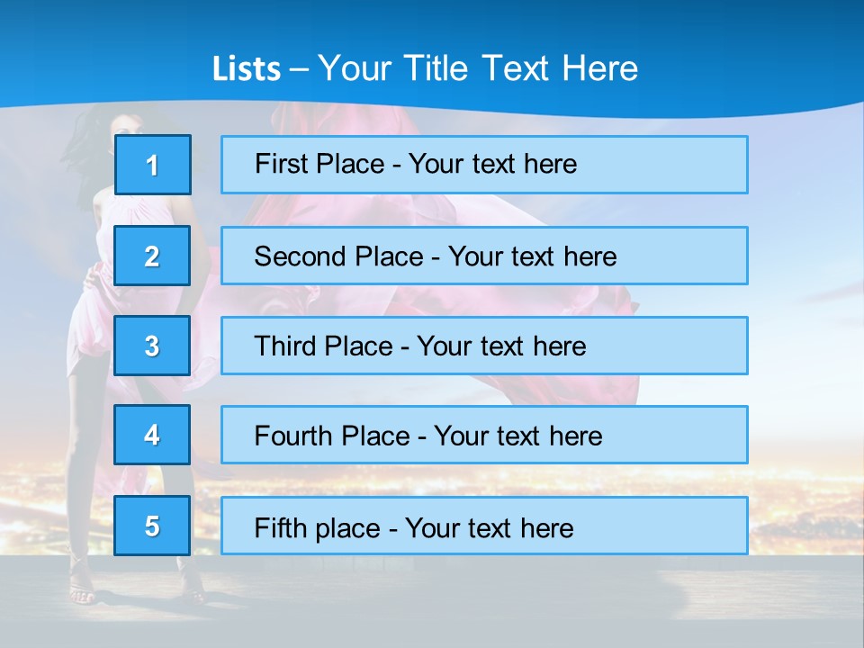 Single Young Complexion PowerPoint Template