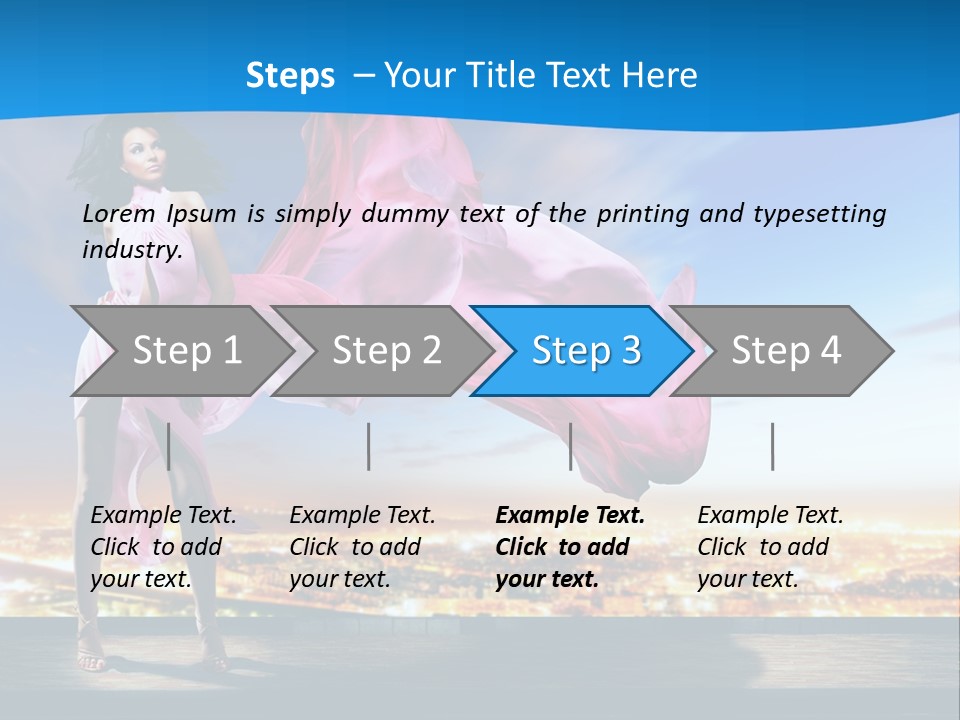 Single Young Complexion PowerPoint Template