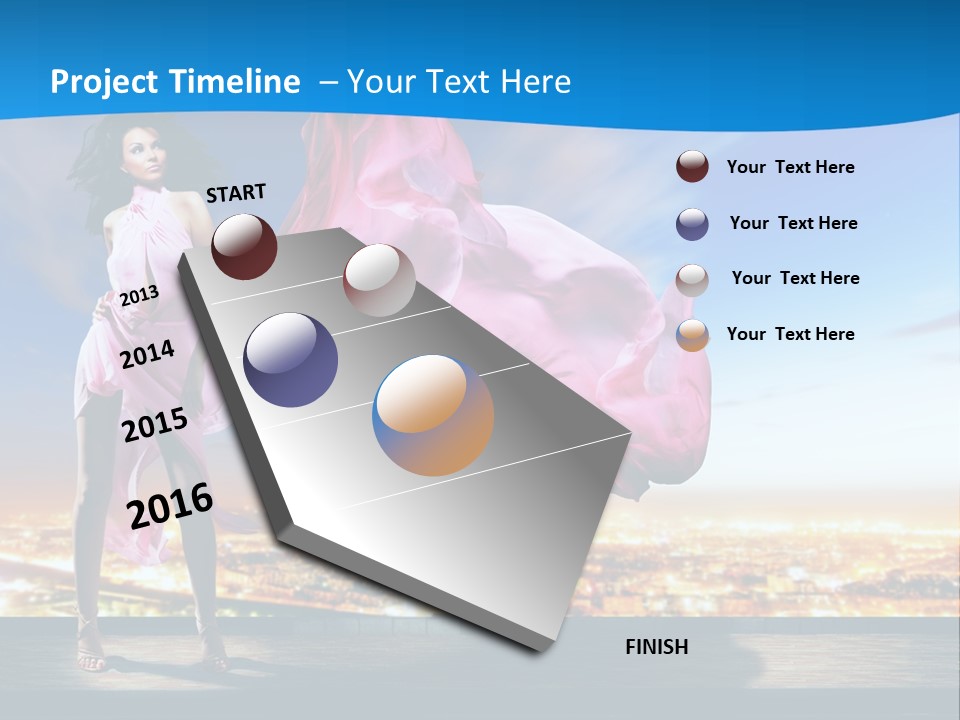 Single Young Complexion PowerPoint Template