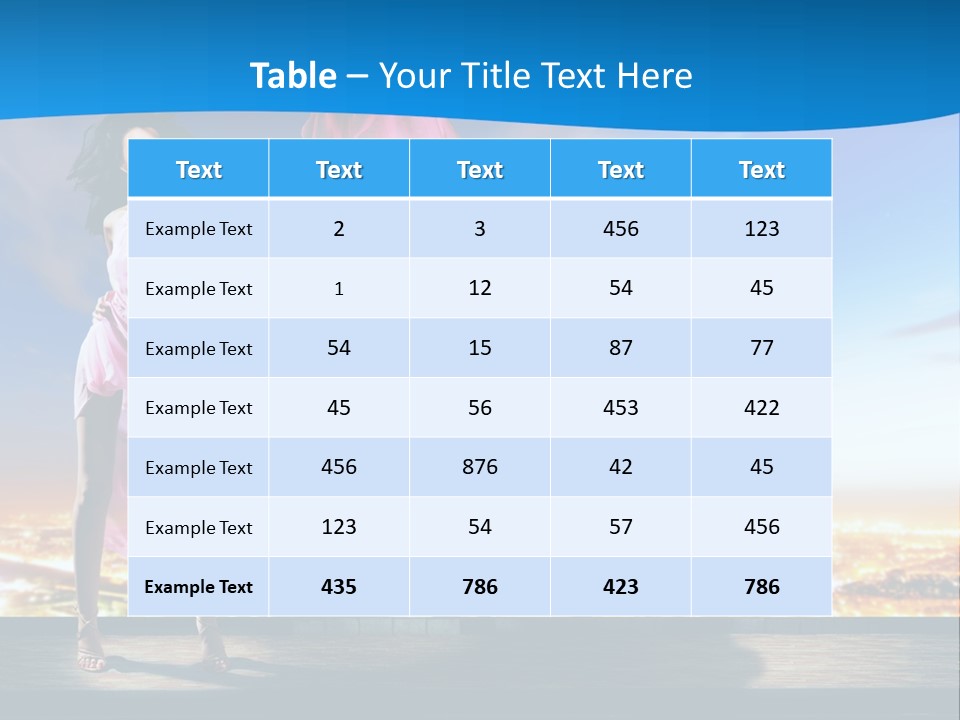 Single Young Complexion PowerPoint Template