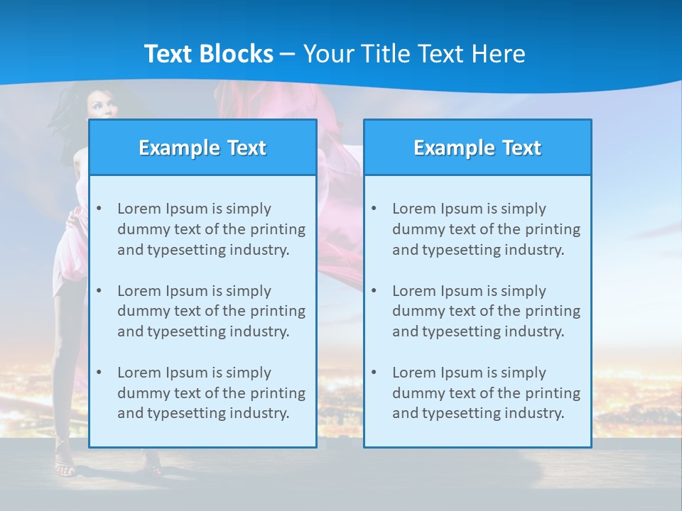 Single Young Complexion PowerPoint Template