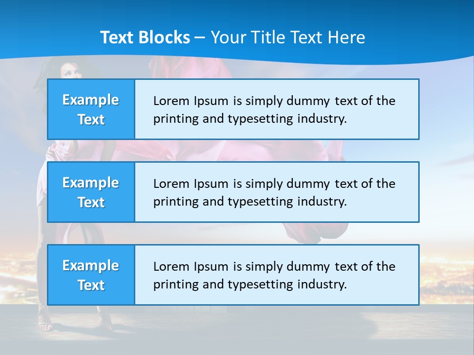 Single Young Complexion PowerPoint Template