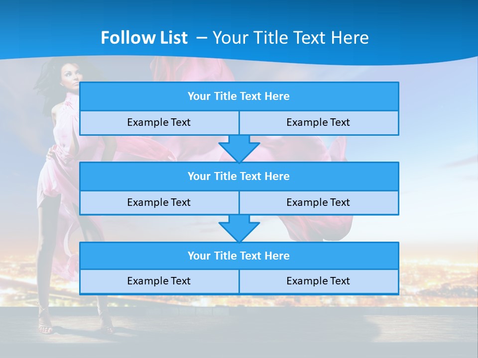 Single Young Complexion PowerPoint Template