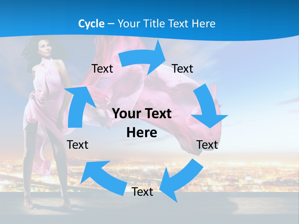Single Young Complexion PowerPoint Template