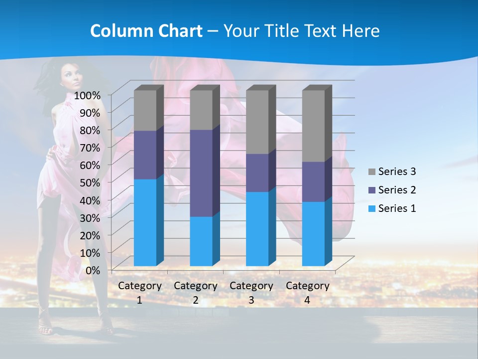 Single Young Complexion PowerPoint Template