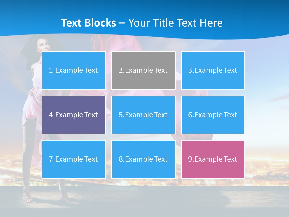 Single Young Complexion PowerPoint Template