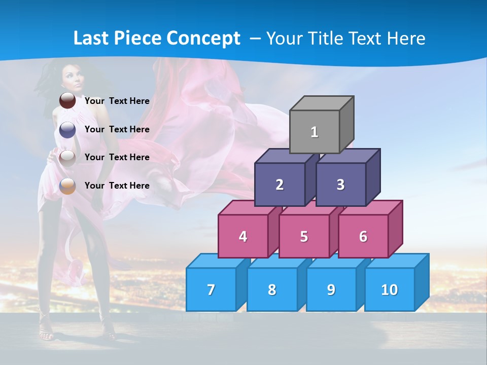 Single Young Complexion PowerPoint Template