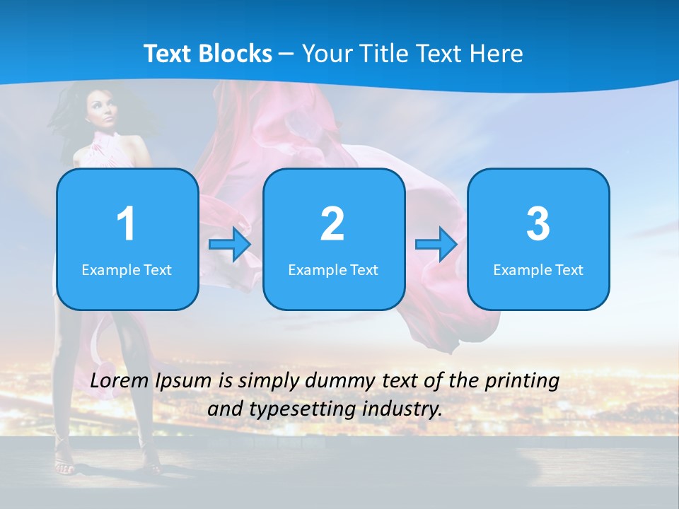 Single Young Complexion PowerPoint Template