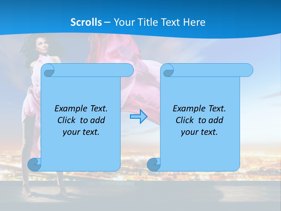 Single Young Complexion PowerPoint Template