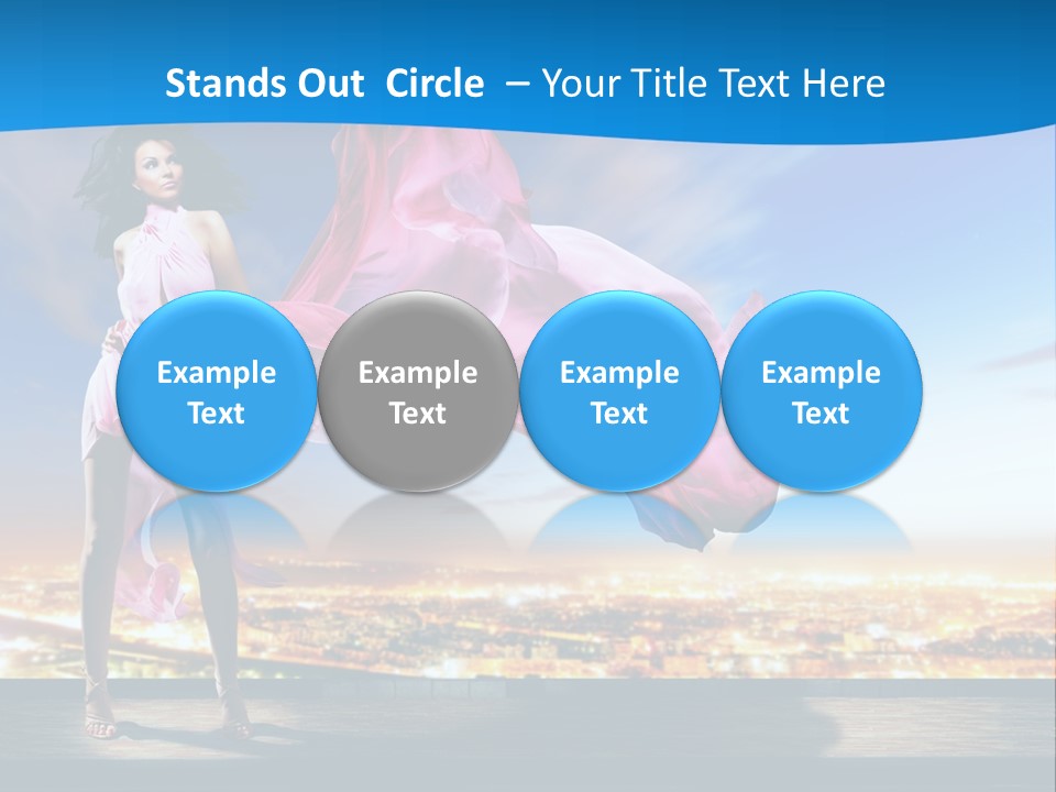 Single Young Complexion PowerPoint Template