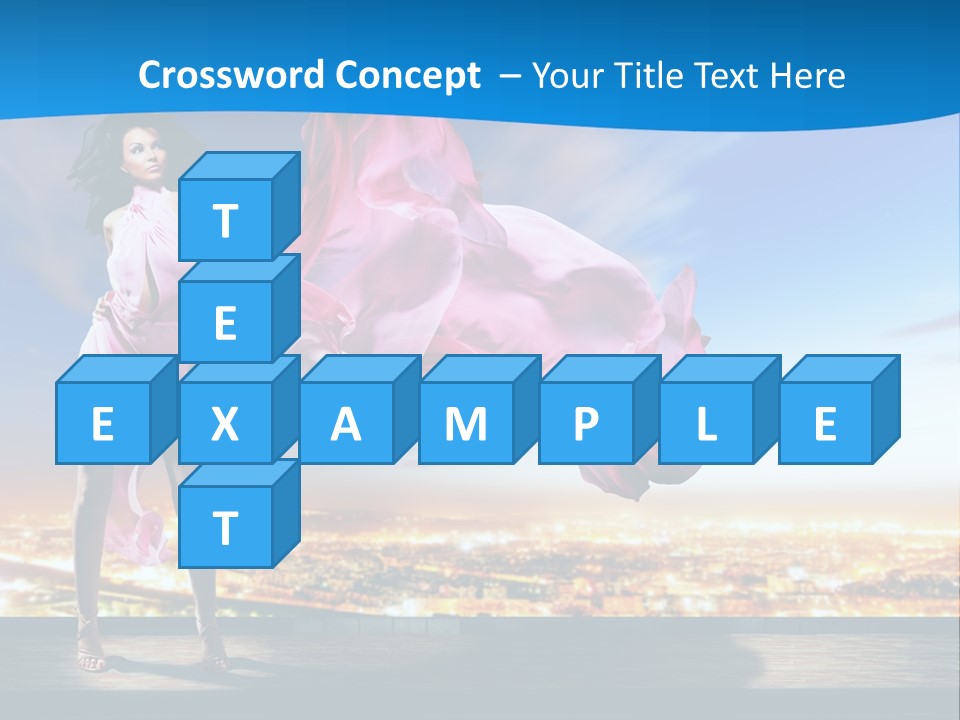 Single Young Complexion PowerPoint Template