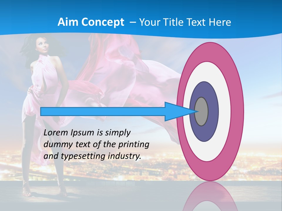 Single Young Complexion PowerPoint Template