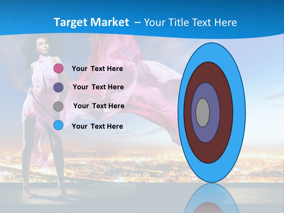 Single Young Complexion PowerPoint Template