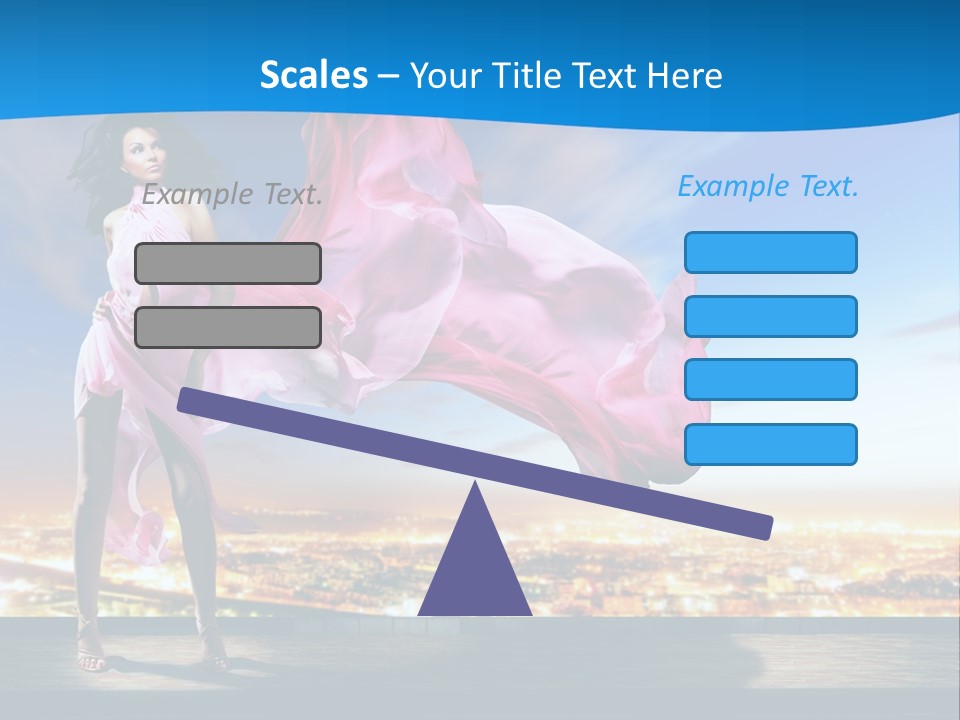 Single Young Complexion PowerPoint Template
