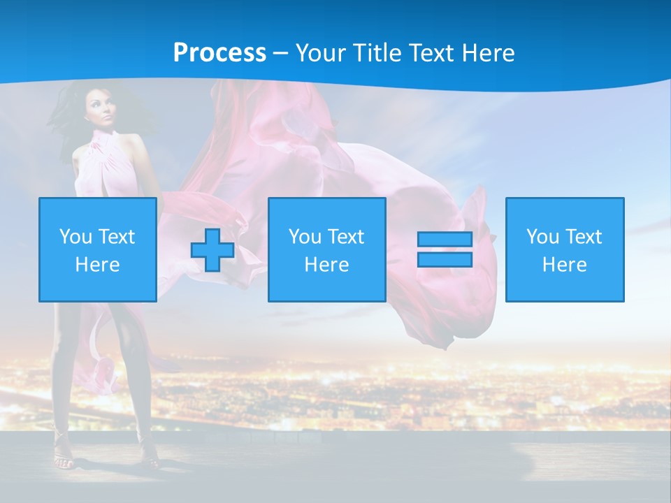 Single Young Complexion PowerPoint Template