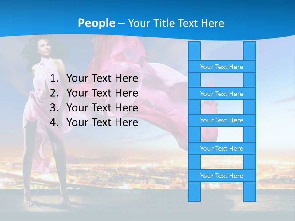 Single Young Complexion PowerPoint Template