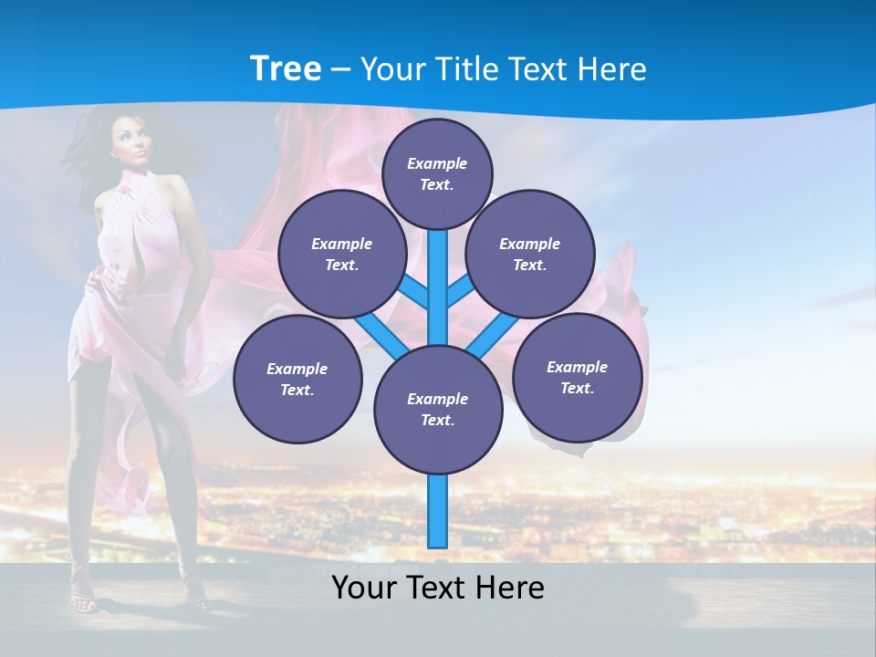 Single Young Complexion PowerPoint Template