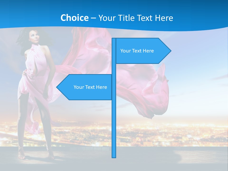 Single Young Complexion PowerPoint Template