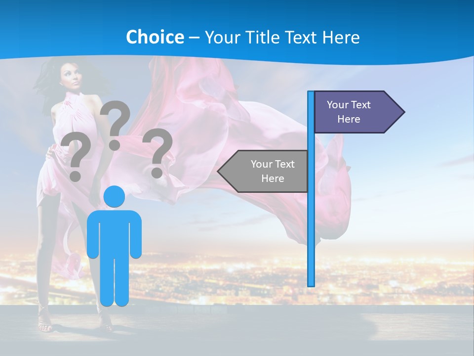 Single Young Complexion PowerPoint Template