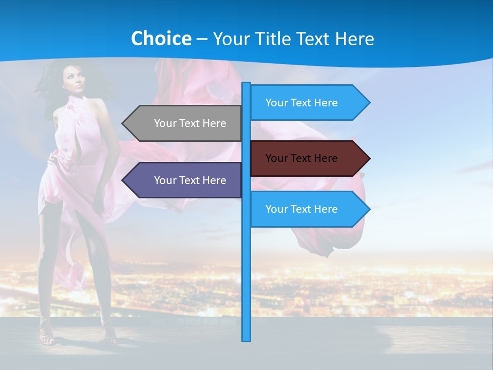 Single Young Complexion PowerPoint Template