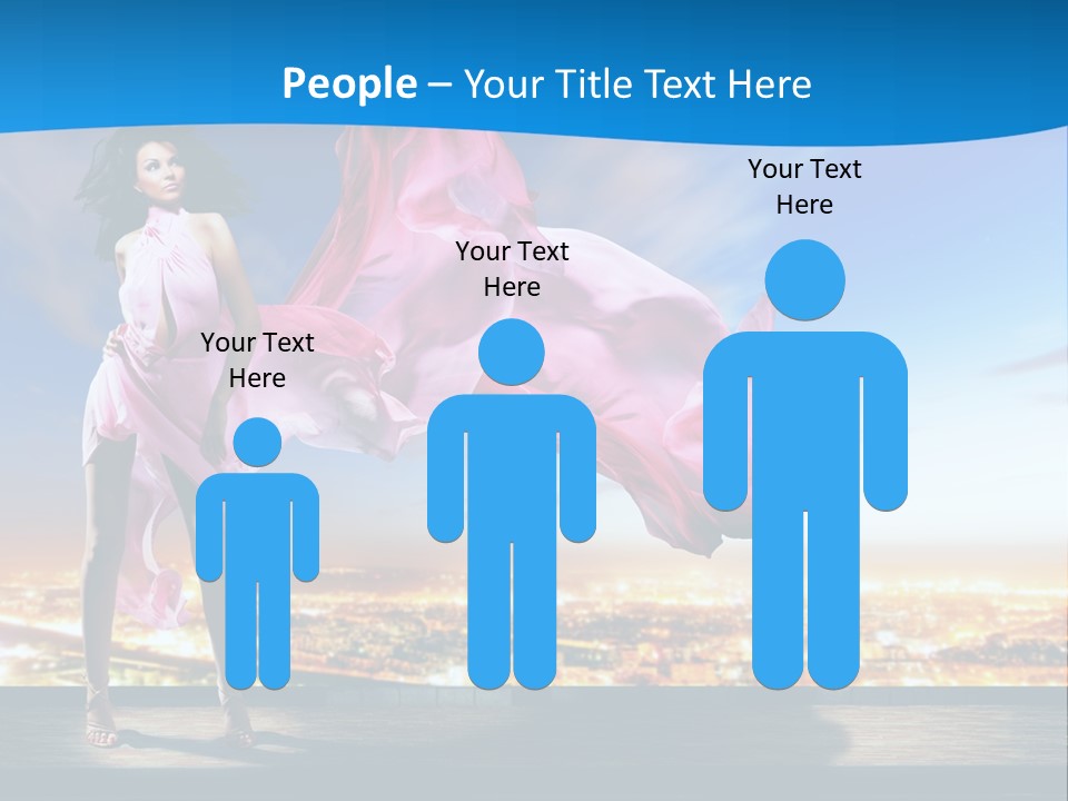 Single Young Complexion PowerPoint Template