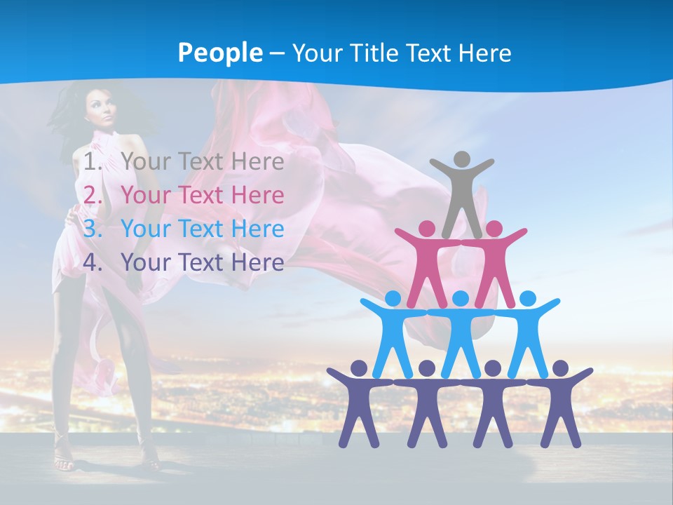 Single Young Complexion PowerPoint Template