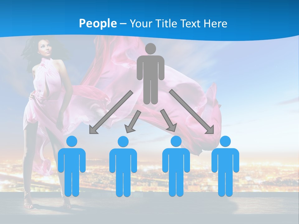 Single Young Complexion PowerPoint Template