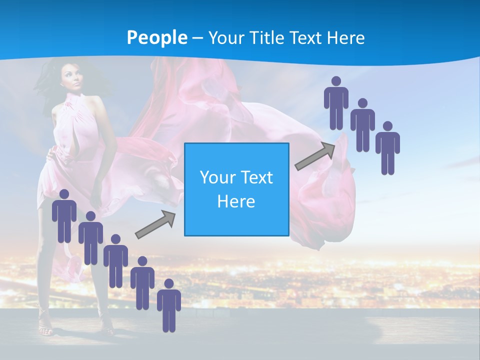 Single Young Complexion PowerPoint Template