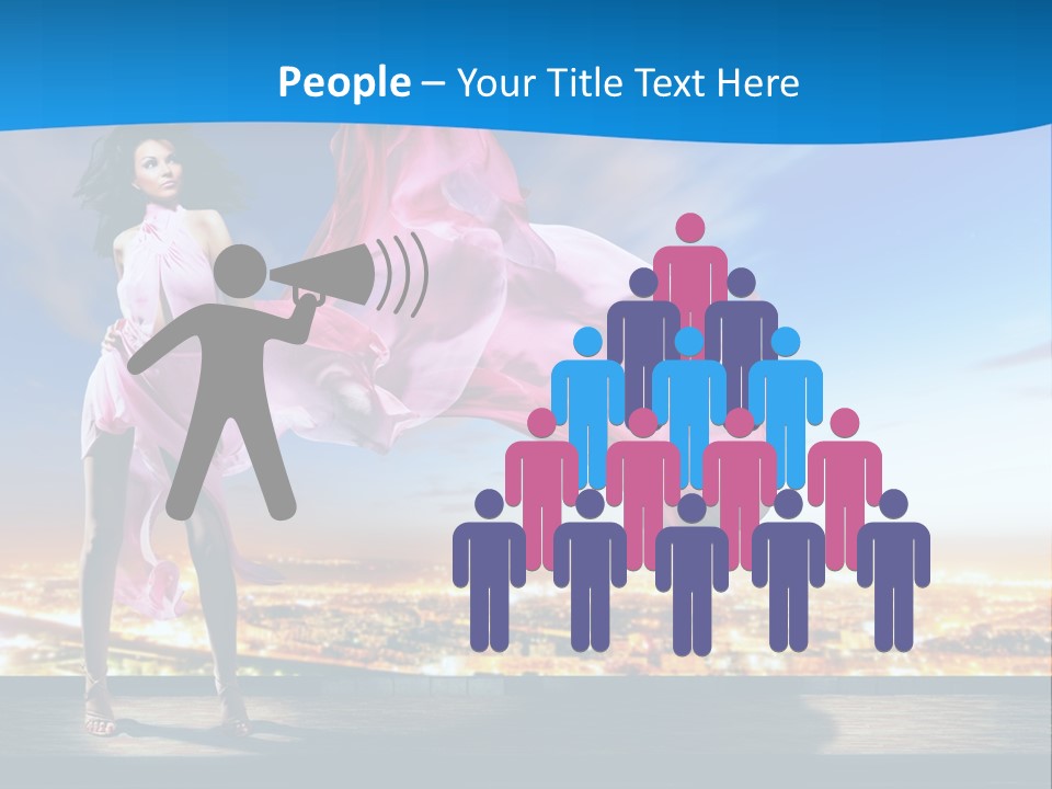 Single Young Complexion PowerPoint Template