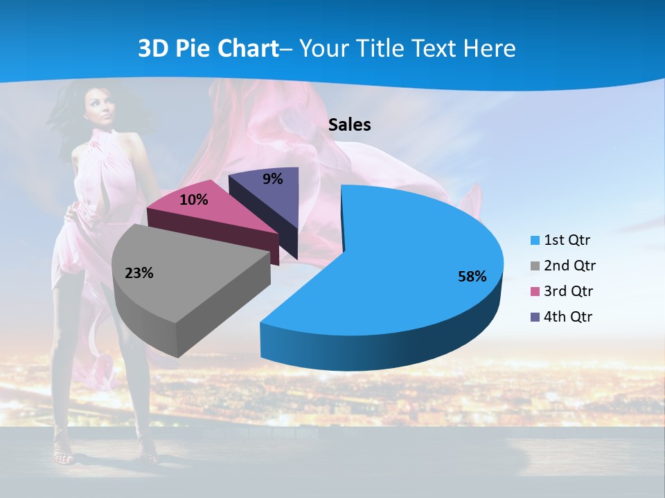Single Young Complexion PowerPoint Template