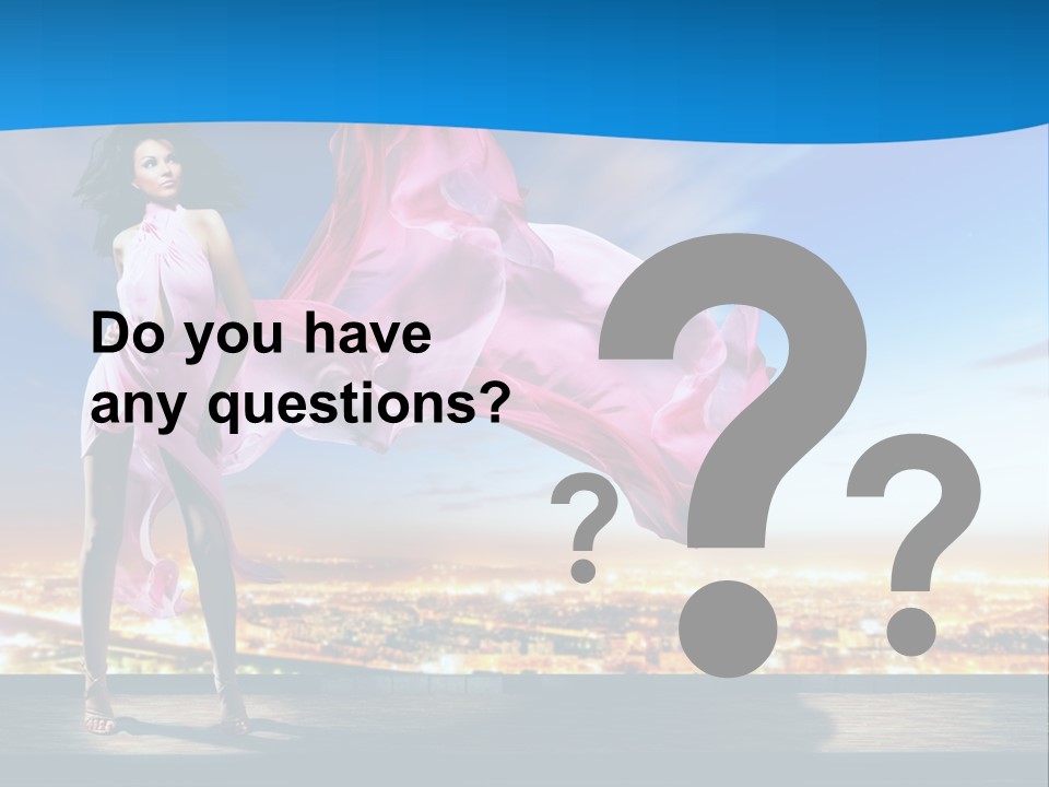 Single Young Complexion PowerPoint Template