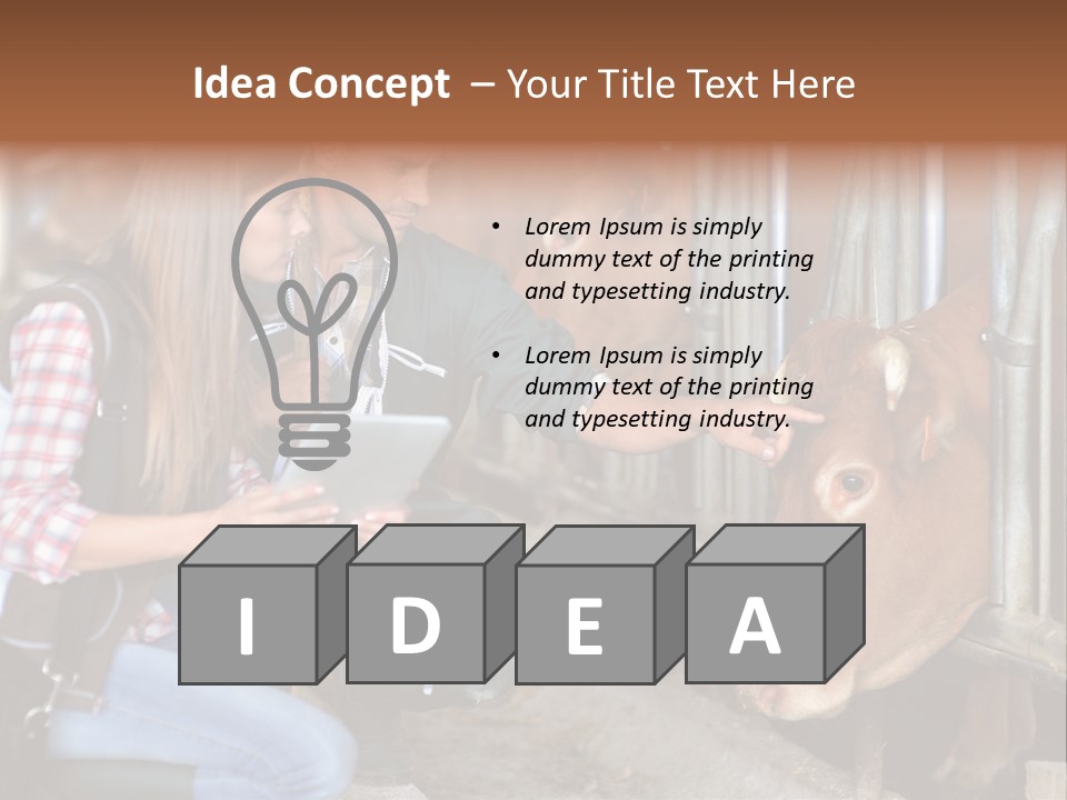 Analy I Man Milk PowerPoint Template