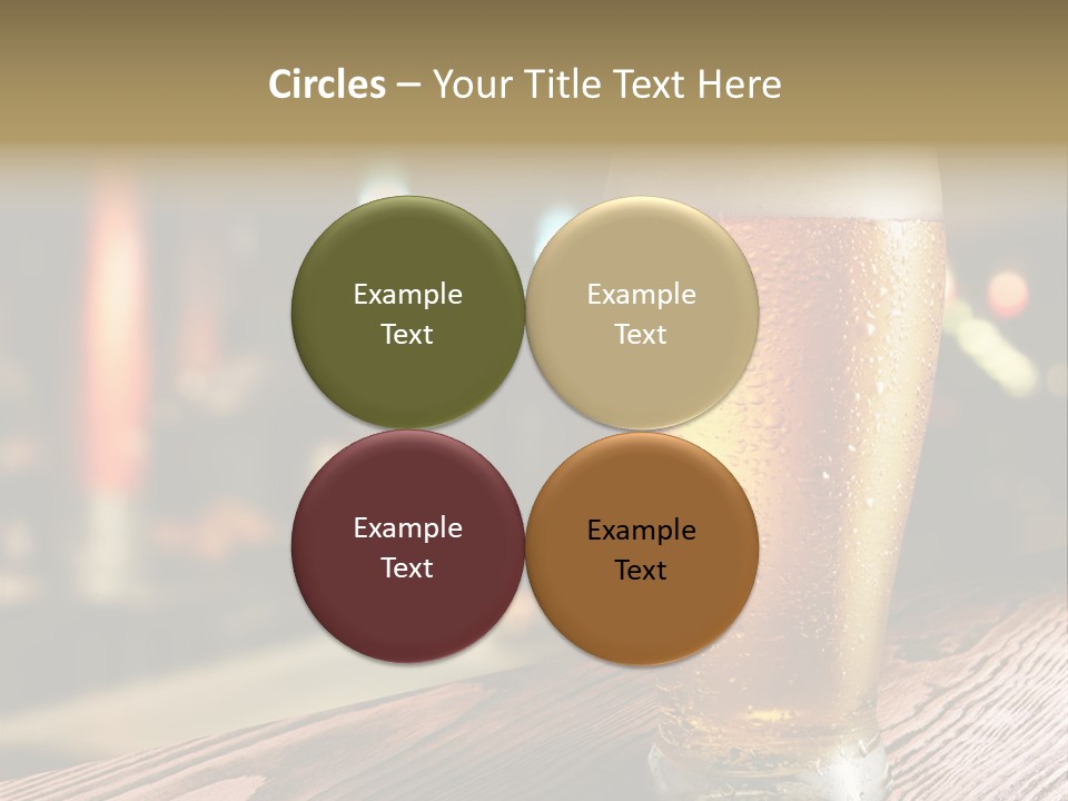 Mug Alcohol Object PowerPoint Template