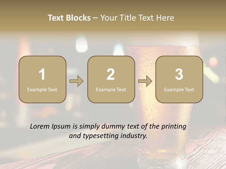Mug Alcohol Object PowerPoint Template