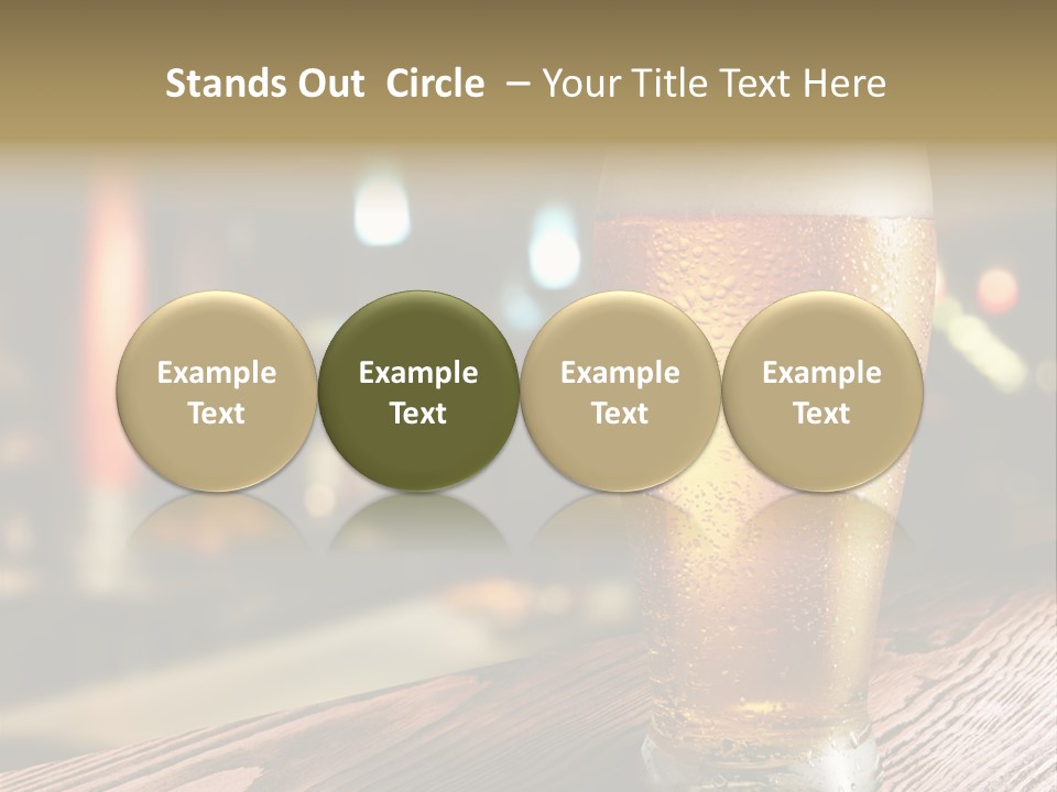 Mug Alcohol Object PowerPoint Template