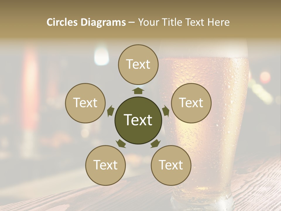 Mug Alcohol Object PowerPoint Template