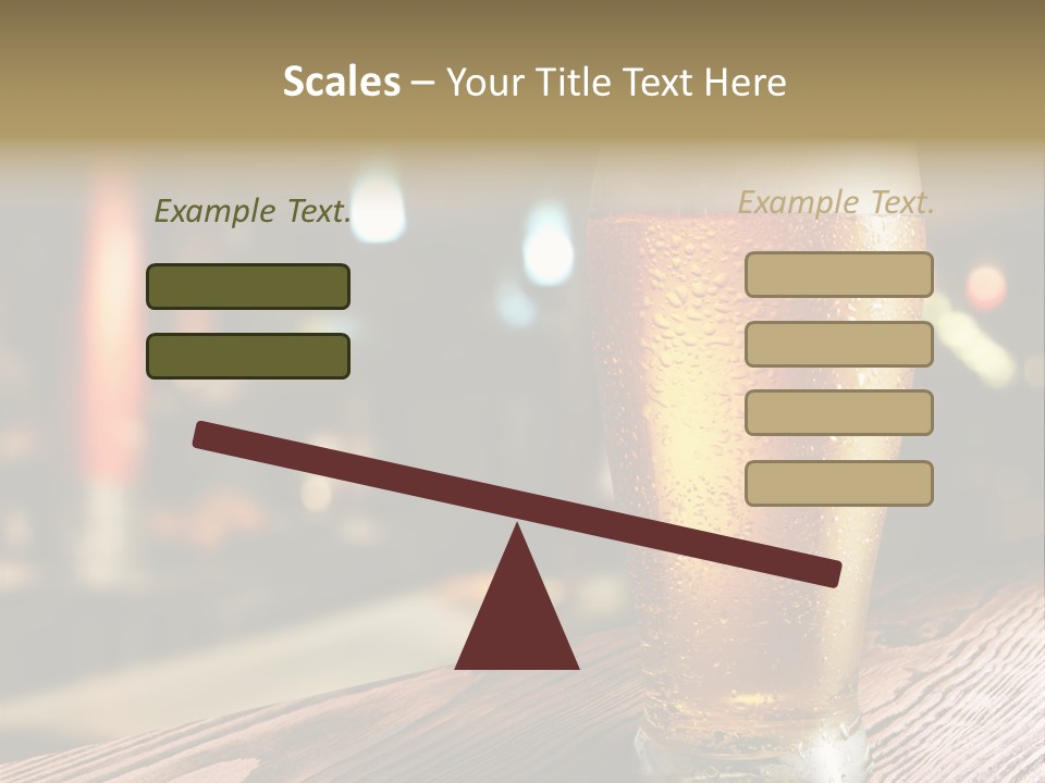 Mug Alcohol Object PowerPoint Template
