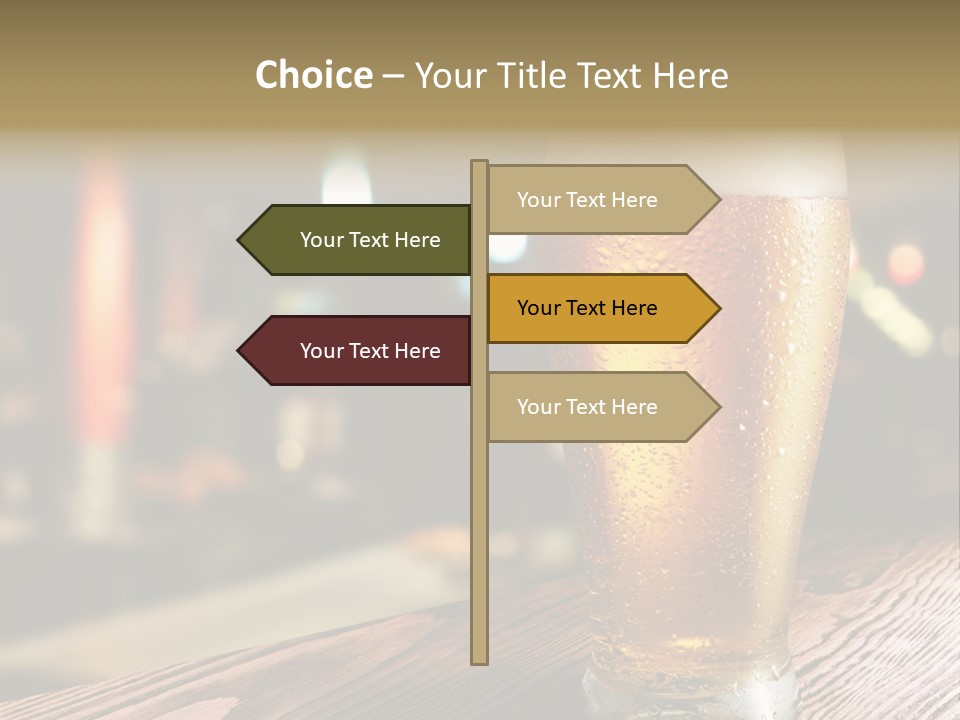 Mug Alcohol Object PowerPoint Template