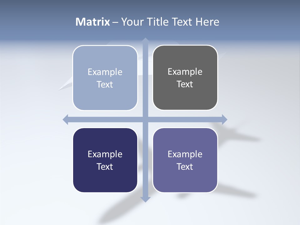 Goal Airplane Metaphor PowerPoint Template