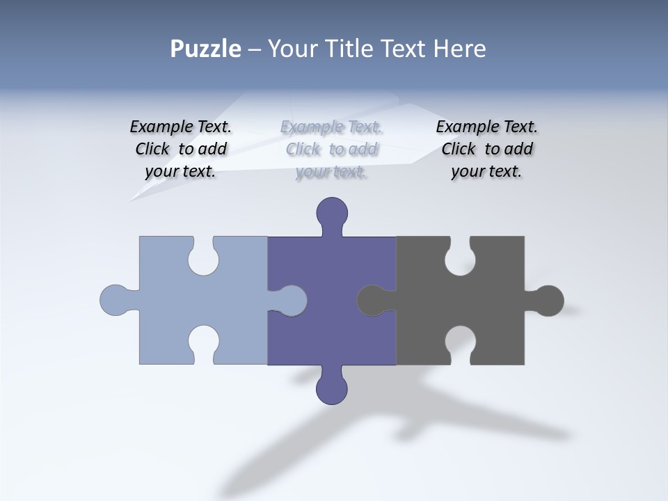 Goal Airplane Metaphor PowerPoint Template