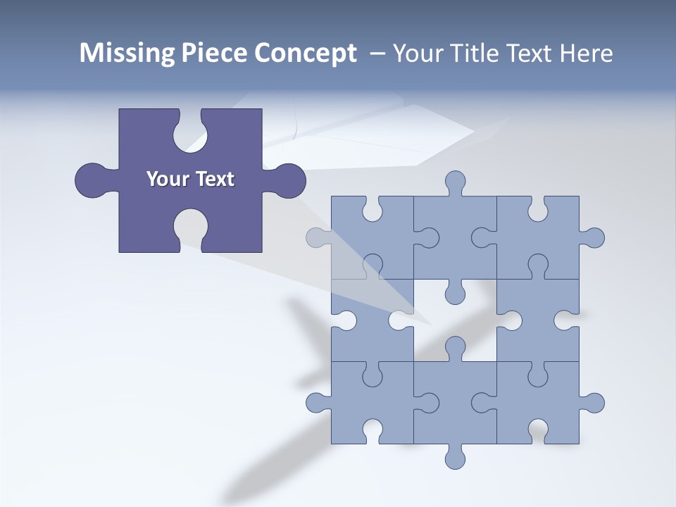 Goal Airplane Metaphor PowerPoint Template