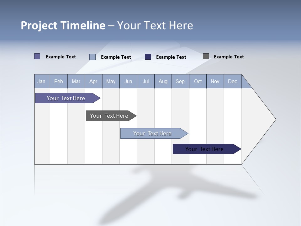 Goal Airplane Metaphor PowerPoint Template