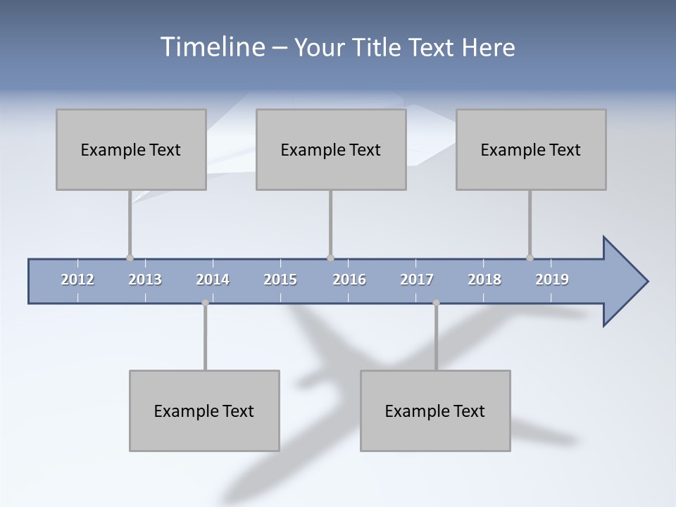 Goal Airplane Metaphor PowerPoint Template