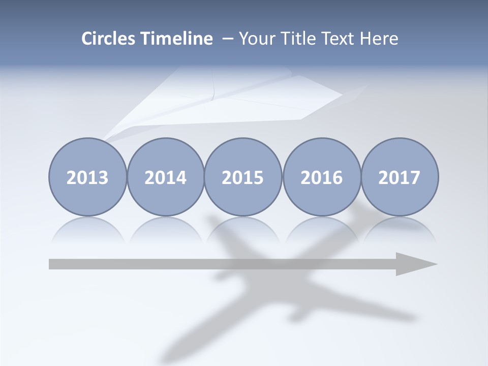 Goal Airplane Metaphor PowerPoint Template