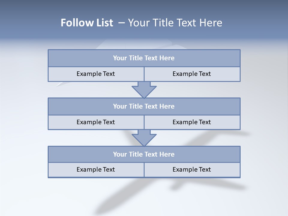Goal Airplane Metaphor PowerPoint Template