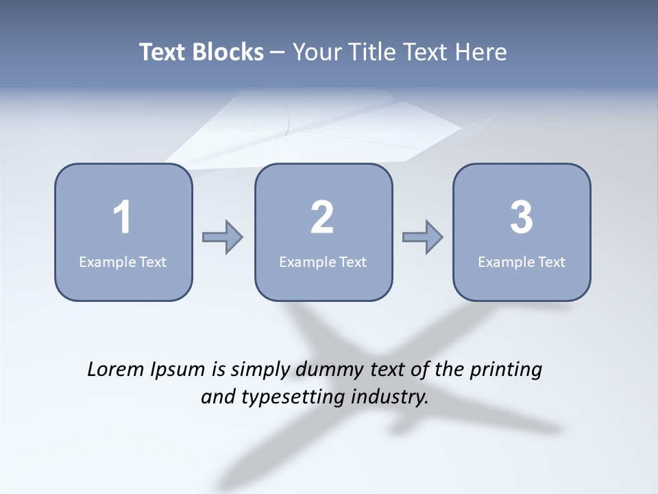 Goal Airplane Metaphor PowerPoint Template