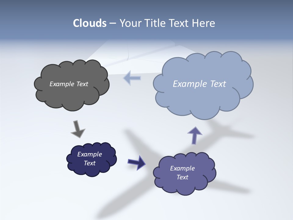 Goal Airplane Metaphor PowerPoint Template