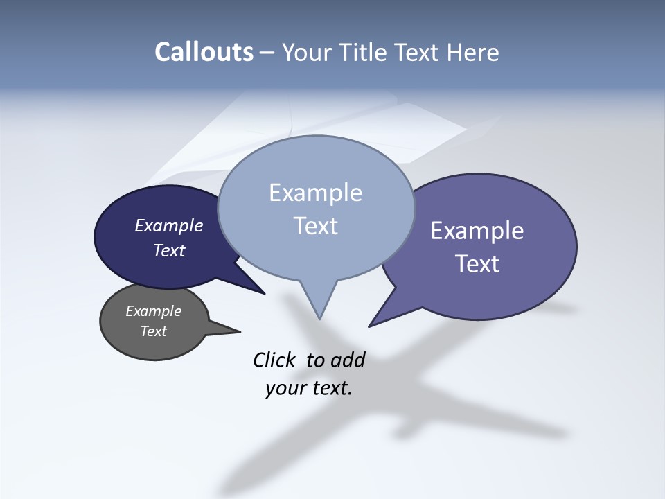 Goal Airplane Metaphor PowerPoint Template