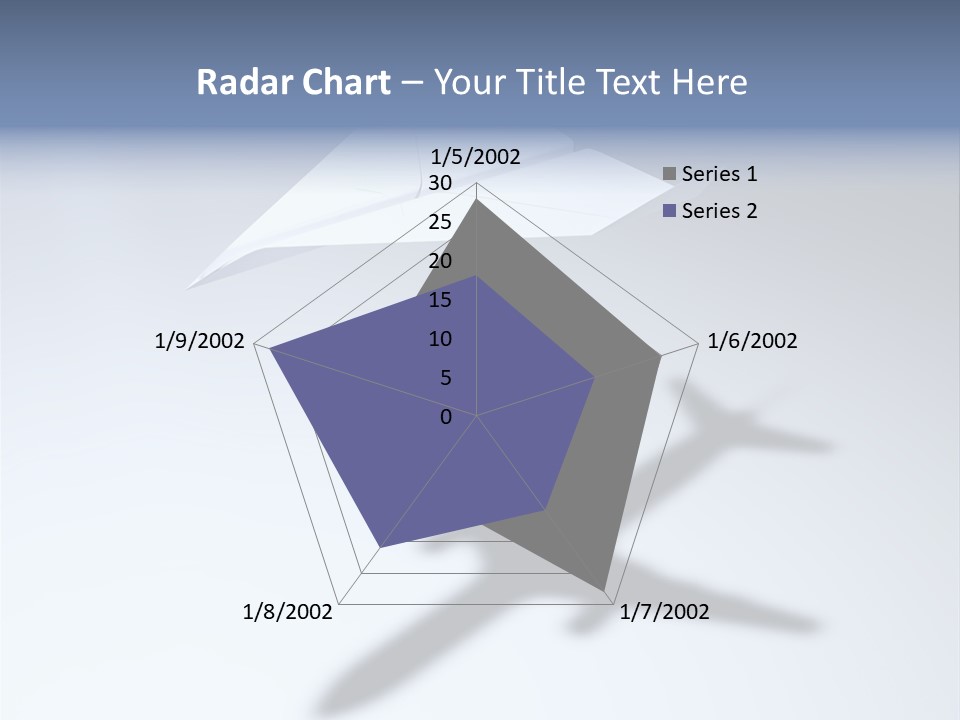 Goal Airplane Metaphor PowerPoint Template